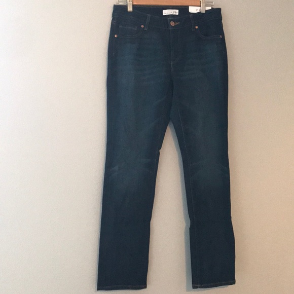 loft curvy straight jeans